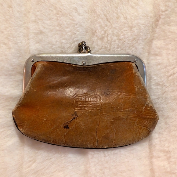 Handbags - Vintage Leather Snap Coin Purse